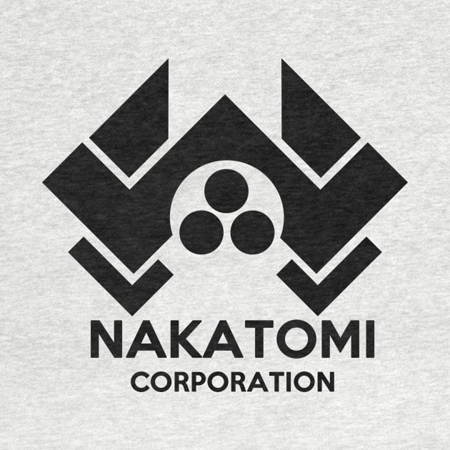 Nakatomi Logo - Black by BigOrangeShirtShop